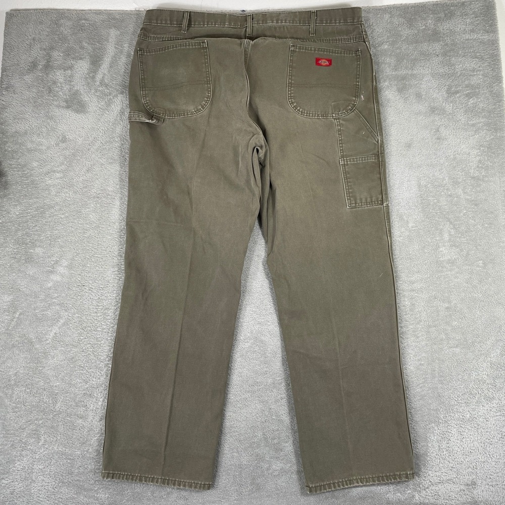 Dickies Carpenter Pants Mens 44x32 Brown Duck Canvas Utility Workwear Skater
